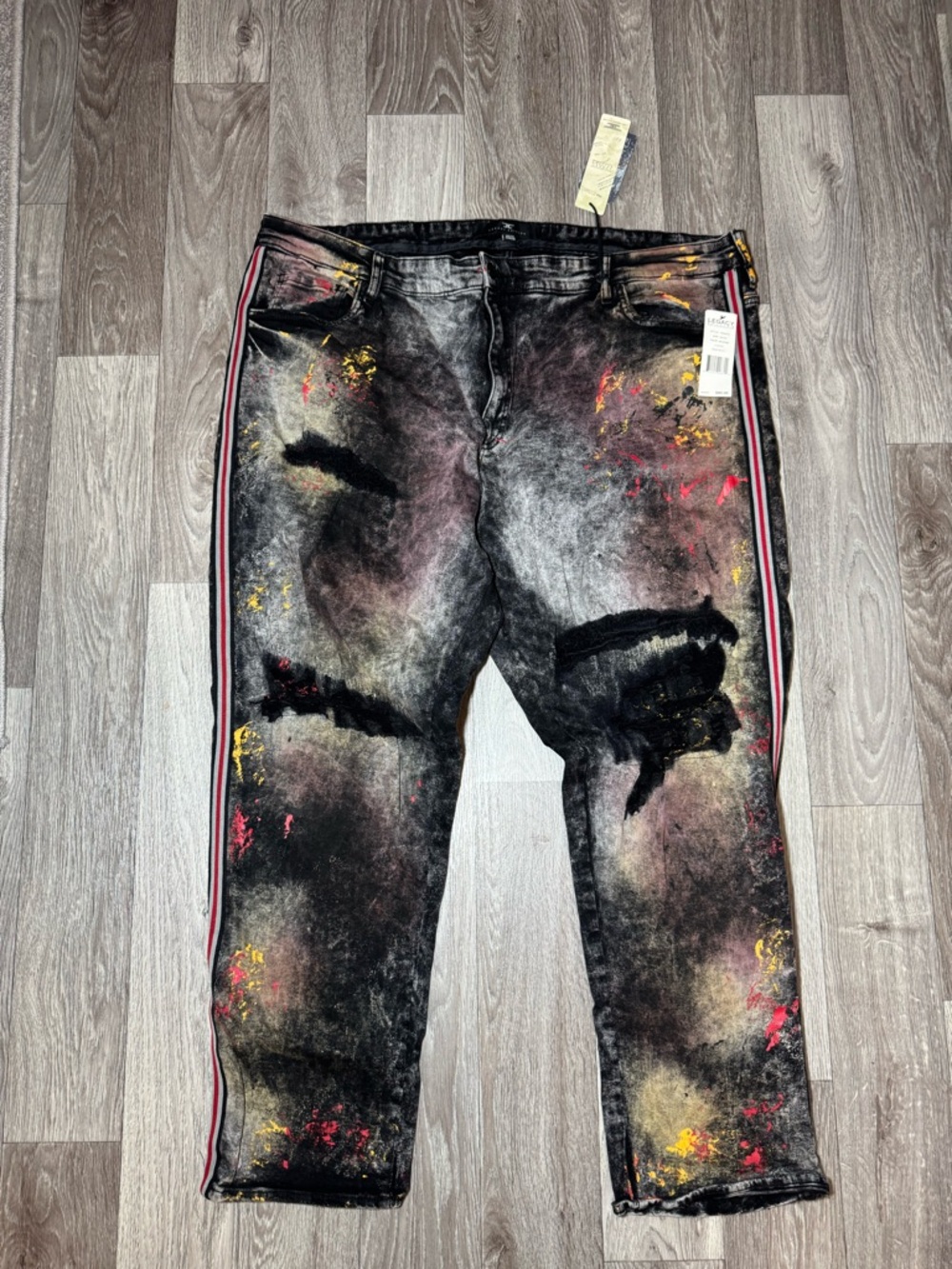 Jordan Craig Legacy Edition Aaron Splatter Distressed Jeans Men’s 50x32